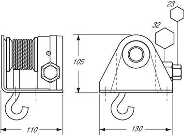 Mécanisme seul pour 3644275 et 3644288 (1 tour = 7 mm) (2)