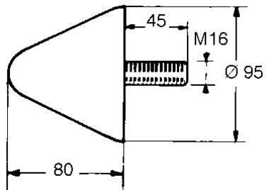 Tope cónico de goma montado sobre inserción metálica (2)