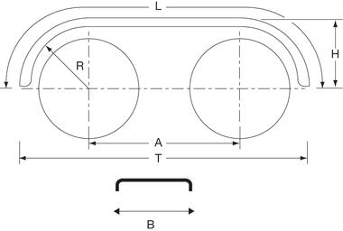 Black tandem polyethylene mudguards alone (2)