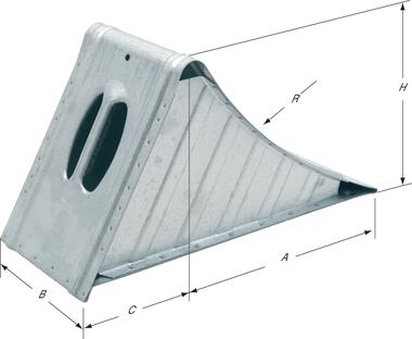 Cale de roue acier galvanisé, DIN 76051-11/92 (1)