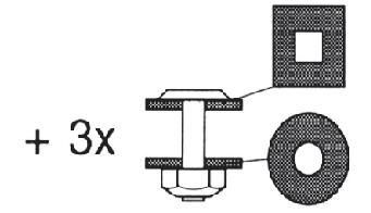 Kit visserie pour tube de fixation d'aile en C Parlok (2)