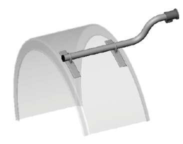 Angled wing fixing tube PK