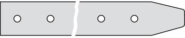 PVC-Riemen, grau, verstärkt, Breite 20 mm (1)