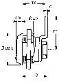 Half turn lock with same key number, max : 6 mm (2)