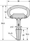 Llave acero cincado (2)