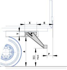 BA Zderzak tylny aluminiowy, profi l 120 x H100, wsporniki długie (2)