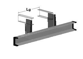 BAP Barra antiempotramiento perfi l aluminio 145 x H240