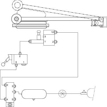 Ensemble de commande pour bras de levage (1)